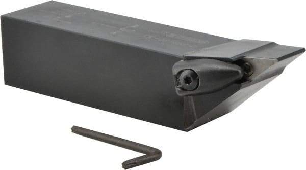 Seco - DVJN, Right Hand Cut, 93° Lead Angle, 1-1/4" Shank Height x 1-1/4" Shank Width, Negative Rake Indexable Turning Toolholder - 6" OAL, VNMG 332 Insert Compatibility, Series Dual Clamp - Apex Tool & Supply