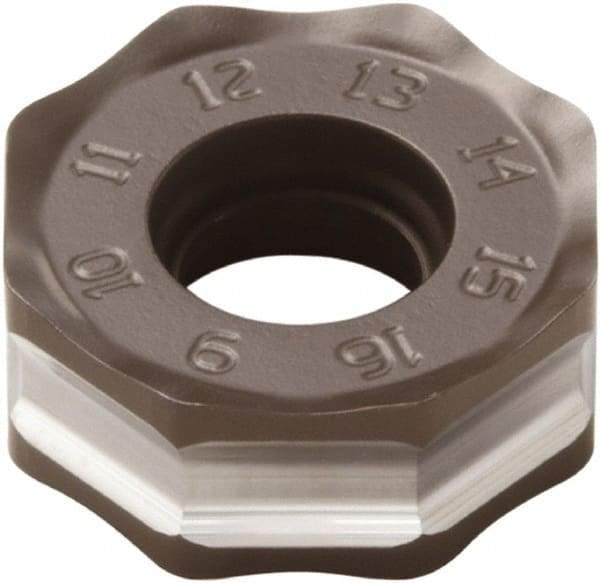 Seco - ONMU050410 ME10 Grade MK1500 Carbide Milling Insert - TiCN/Al2O3 Finish, 0.157" Thick, 0.472" Inscribed Circle - Apex Tool & Supply