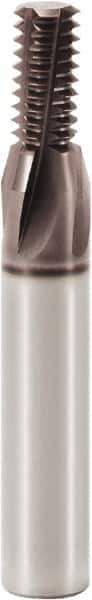 Seco - M10x1.50 Metric Coarse, 0.307" Cutting Diam, 5 Flute, Solid Carbide Helical Flute Thread Mill - Internal Thread, 0.591" LOC, 2.598" OAL, 10mm Shank Diam - Apex Tool & Supply