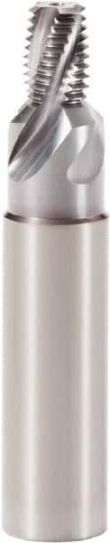Seco - 1/4-18 NPT, 0.396" Cutting Diam, 4 Flute, Solid Carbide Helical Flute Thread Mill - Internal Thread, 0.528" LOC, 3.189" OAL, 16mm Shank Diam - Apex Tool & Supply