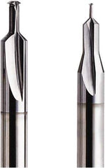 Seco - M1.4x0.30 Metric Coarse, 0.0382" Cutting Diam, 2 Flute, Solid Carbide Helical Flute Thread Mill - Internal Thread, 2.63mm LOC, 40mm OAL, 3mm Shank Diam - Apex Tool & Supply