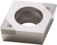 Seco - CCGW32.51 Grade CBN200 PCBN Turning Insert - Uncoated, 80° Diamond, 3/8" Inscr Circle, 5/32" Thick, 1/64" Corner Radius - Apex Tool & Supply