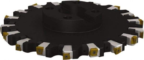 Seco - Shell Mount Connection, 1.0236" Cutting Width, 3.6024" Depth of Cut, 315mm Cutter Diam, 2.3622" Hole Diam, 9 Tooth Indexable Slotting Cutter - R335.25 Toolholder, L/XNHQ 1407 Insert, Right Hand Cutting Direction - Apex Tool & Supply