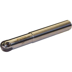 Tool-Flo - 2" Cut Diam, 2" Shank Diam, 16" OAL, Indexable Ball Nose End Mill - 6" Head Length, Straight Shank, TBN Toolholder, TBNR 2000, TBRR 2000 Insert - Apex Tool & Supply