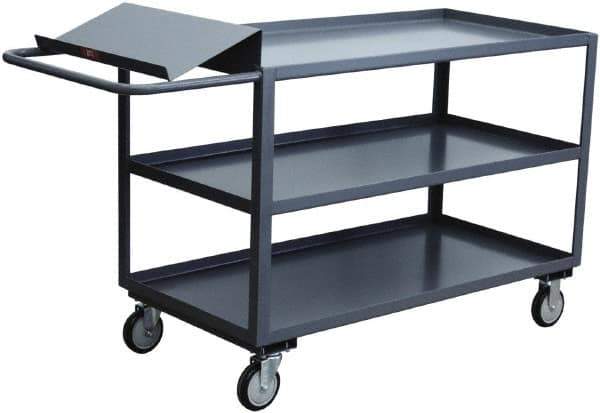 Jamco - 1,200 Lb Capacity, 30" Wide x 48" Long x 35" High Heavy Duty Service Cart - 3 Shelf, Steel - Apex Tool & Supply