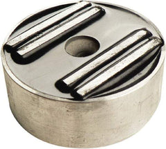 Mag-Mate - 2" Wide x 1" Thick, Center Mount Neodymium Rare Earth Fixture Magnet - 60 Lb Average Holding Capacity, 120 Lb Max Holding Capacity, Aluminum Housing - Apex Tool & Supply