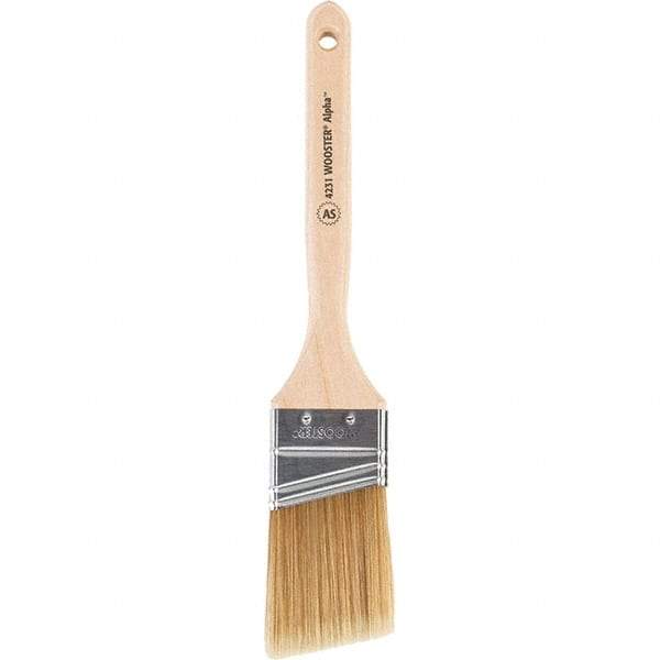 Wooster Brush - 2" Angled Synthetic Sash Brush - 2-11/16" Bristle Length, 7-7/8" Maple Fluted Handle - Apex Tool & Supply