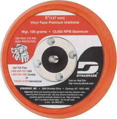 Dynabrade - 5" Diam Disc Backing Nonvacuum Replacement Pad - Medium Density, 13,000 RPM - Apex Tool & Supply