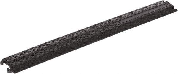 Vestil - 40" Long x 5-1/2" Wide x 3/4" High, Rubber Ramp Cable Guard - 2,200 Lb Load Limit - Apex Tool & Supply