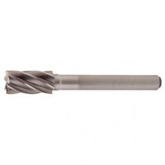 SB-6 Aluminum Cut Solid Carbide Bur-Cylindrical with End Cut - Apex Tool & Supply