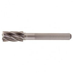 SB-6 Aluminum Cut Solid Carbide Bur-Cylindrical with End Cut - Apex Tool & Supply