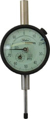 Mahr - 1" Range, 0-100 Dial Reading, 0.001" Graduation Dial Drop Indicator - 2-1/4" Dial, 0.1" Range per Revolution, 0.001" Accuracy, Revolution Counter - Apex Tool & Supply