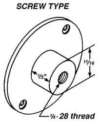 Mahr - Screw Drop Indicator Back - Use with ANSI Group 0 Series A and N - Apex Tool & Supply
