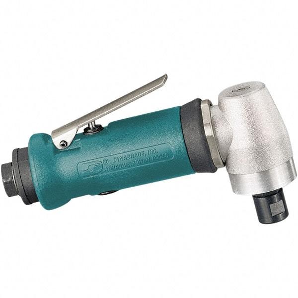Dynabrade - 1/4" Collet, Angle Handle, Air Angle Die Grinder - 20,000 RPM, Rear Exhaust, 21 CFM, 0.4 hp, 90 psi, 1/4 NPT Inlet - Apex Tool & Supply