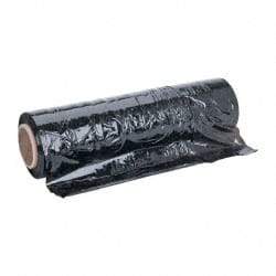 Stretch Associates - 18" x 1,500' 80 Gauge Black Hand Held Stretch & Pallet Wrap for Use with Dispenser - 4 Piece, 80 Gauge, Black - Apex Tool & Supply