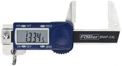 Fowler - 0 to 32mm Range, 0.01mm Resolution, Electronic Caliper - Stainless Steel with 0.9" Stainless Steel Jaws, 0.02mm Accuracy - Apex Tool & Supply
