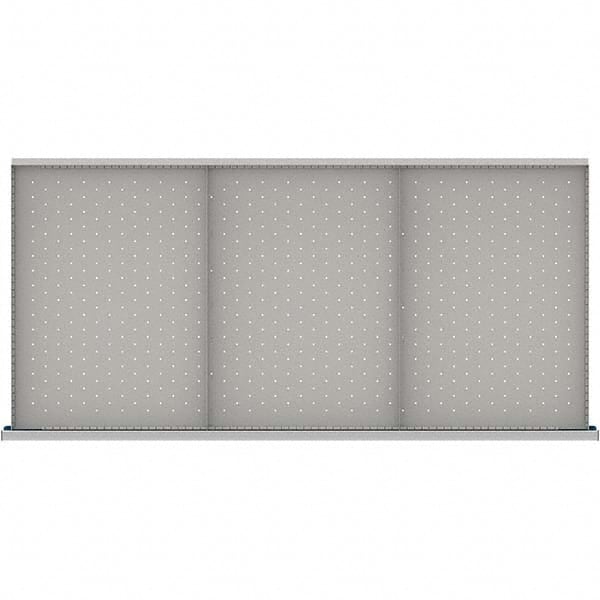 LISTA - 3-Compartment Drawer Divider Layout for 3.15" High Drawers - Apex Tool & Supply