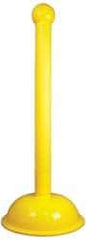 NMC - 41" High, 3" Pole Diam, Warning Post - Yellow - Apex Tool & Supply