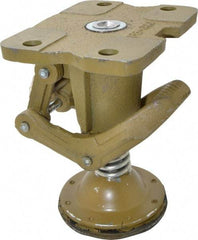 Albion - 7-3/4" Mounting Height, Position Floor Lock for 5 & 6" Diam Caster Wheels - 6-3/4" Retracted Clearance, 4-1/2" x 6" Top Plate Size, 2-7/16" x 4-15/16" Bolt Hole Spacing - Apex Tool & Supply