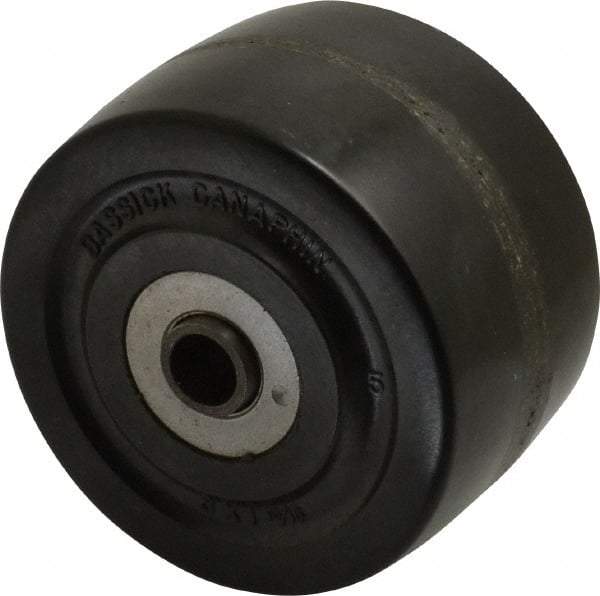 Albion - 3 Inch Diameter x 1-13/16 Inch Wide, Phenolic Caster Wheel - 500 Lb. Capacity, 1-15/16 Inch Hub Length, 3/8 Inch Axle Diameter, Roller Bearing - Apex Tool & Supply