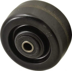 Albion - 4 Inch Diameter x 2 Inch Wide, Phenolic Caster Wheel - 800 Lb. Capacity, 2-3/8 Inch Hub Length, 1/2 Inch Axle Diameter, Self-Lube Bearing - Apex Tool & Supply