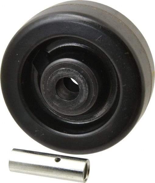 Albion - 5 Inch Diameter x 2 Inch Wide, Phenolic Caster Wheel - 1,000 Lb. Capacity, 2-3/8 Inch Hub Length, 1/2 Inch Axle Diameter, Self-Lube Bearing - Apex Tool & Supply