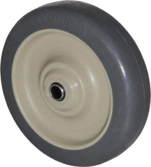 Albion - 5 Inch Diameter x 1-1/4 Inch Wide, Rubber Caster Wheel - 250 Lb. Capacity, 1-9/16 Inch Hub Length, 3/8 Inch Axle Diameter, Self-Lube Bearing - Apex Tool & Supply
