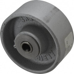 Albion - 4 Inch Diameter x 2 Inch Wide, Semi-Steel Caster Wheel - 900 Lb. Capacity, 2-3/8 Inch Hub Length, 1/2 Inch Axle Diameter, Roller Bearing - Apex Tool & Supply