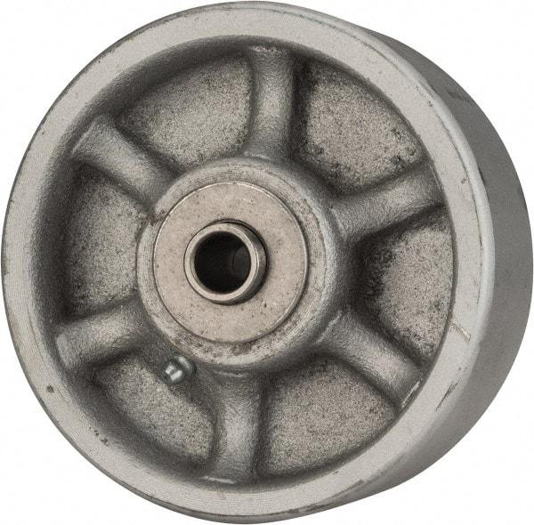 Albion - 5 Inch Diameter x 2 Inch Wide, Semi-Steel Caster Wheel - 1,500 Lb. Capacity, 2-3/8 Inch Hub Length, 1/2 Inch Axle Diameter, Roller Bearing - Apex Tool & Supply