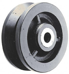 Albion - 6 Inch Diameter x 2-1/2 Inch Wide, Cast Iron Caster Wheel - 3,000 Lb. Capacity, 2-7/8 Inch Hub Length, 1/2 Inch Axle Diameter, Roller Bearing - Apex Tool & Supply