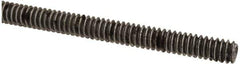Value Collection - #10-24 UNC (Coarse), 6' Long, Low Carbon Steel Threaded Rod - Oil Finish Finish, Right Hand Thread - Apex Tool & Supply