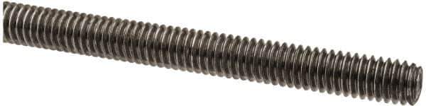 Made in USA - 5/16-18 UNC (Coarse), 6' Long, Low Carbon Steel Threaded Rod - Oil Finish Finish, Right Hand Thread - Apex Tool & Supply