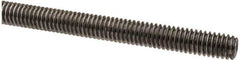 Made in USA - 5/16-18 UNC (Coarse), 6' Long, Low Carbon Steel Threaded Rod - Oil Finish Finish, Right Hand Thread - Apex Tool & Supply
