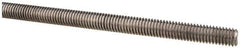 Made in USA - 3/8-16 UNC (Coarse), 6' Long, Low Carbon Steel Threaded Rod - Oil Finish Finish, Right Hand Thread - Apex Tool & Supply