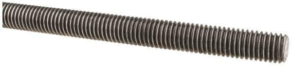 Made in USA - 1/2-13 UNC (Coarse), 6' Long, Low Carbon Steel Threaded Rod - Oil Finish Finish, Right Hand Thread - Apex Tool & Supply
