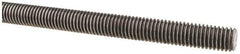 Made in USA - 1/2-13 UNC (Coarse), 6' Long, Low Carbon Steel Threaded Rod - Oil Finish Finish, Right Hand Thread - Apex Tool & Supply
