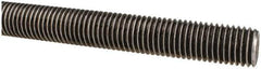 Made in USA - 3/4-10 UNC (Coarse), 6' Long, Low Carbon Steel Threaded Rod - Oil Finish Finish, Right Hand Thread - Apex Tool & Supply