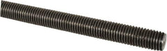 Made in USA - 7/8-9 UNC (Coarse), 6' Long, Low Carbon Steel Threaded Rod - Oil Finish Finish, Right Hand Thread - Apex Tool & Supply
