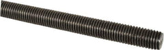 Made in USA - 1-8 UNC (Coarse), 6' Long, Low Carbon Steel Threaded Rod - Oil Finish Finish, Right Hand Thread - Apex Tool & Supply