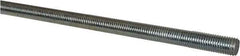 Made in USA - 3/4-10 UNC (Coarse), 6' Long, Low Carbon Steel Threaded Rod - Zinc-Plated Finish, Right Hand Thread - Apex Tool & Supply
