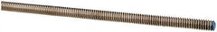 Made in USA - 1/4-20 UNC (Coarse), 6' Long, Stainless Steel Threaded Rod - Right Hand Thread - Apex Tool & Supply