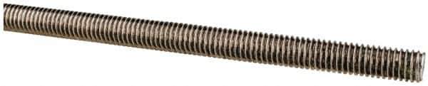 Made in USA - 3/8-16 UNC (Coarse), 6' Long, Stainless Steel Threaded Rod - Right Hand Thread - Apex Tool & Supply