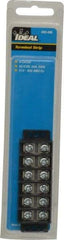 Ideal - 6 Poles, 300 Volt, 30 Amp, -40 to 266°F, Polyester Thermoplastic, Polyester Thermoplastic Multipole Terminal Block - Zinc Plated Steel, 22 to 12 AWG Compatibility, 0.56 Inch High - Apex Tool & Supply
