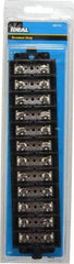Ideal - 12 Poles, 600 Volt, 60 Amp, -40 to 266°F, Polyester Thermoplastic, Polyester Thermoplastic Multipole Terminal Block - Nickle Plated Brass, 22 to 6 AWG Compatibility, 1-1/4 Inch High - Apex Tool & Supply