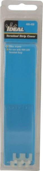 Ideal - 0.7mm High x 7.9" Long, Terminal Block End Cover - Use with 89-400 Terminal Strip Series - Apex Tool & Supply