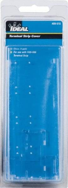 Ideal - 1.35mm High x 7.9" Long, Terminal Block End Cover - Use with 89-500 Terminal Strip Series - Apex Tool & Supply