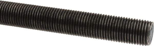 Made in USA - 1/2-20 UNF (Fine), 6' Long, Stainless Steel Threaded Rod - Right Hand Thread - Apex Tool & Supply