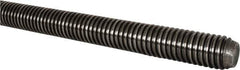Value Collection - 1-1/2-6 UNC (Coarse), 6' Long, Alloy Steel Threaded Rod - Plain Finish, Right Hand Thread - Apex Tool & Supply