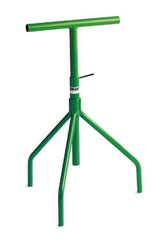 Made in USA - 21-1/2 Inch T Bar Wide Portable Adjustable Stand for Conveyors - Supports 42 Inch to 60 Inch High - Apex Tool & Supply