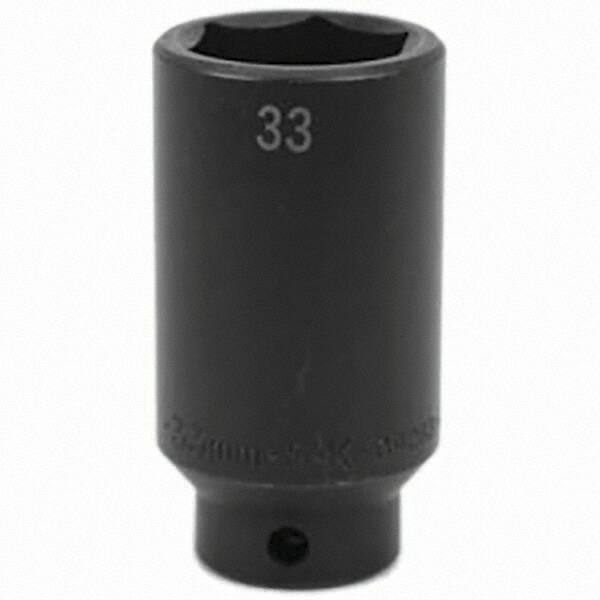 SK - Impact Socket - 1/2"DR 33MM DEEP IMPACT SOCKET - Apex Tool & Supply